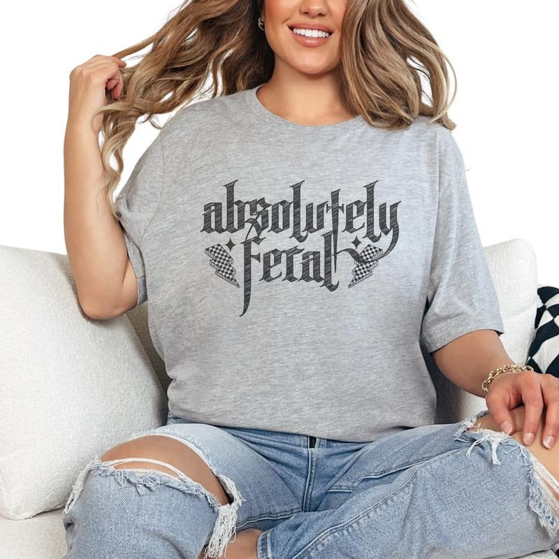Absolutely Feral Ash Short Sleeve Crewneck Graphic TShirt Ghost Skeleton Graphic Womenswear Hoodie Fitted Casual Winter...