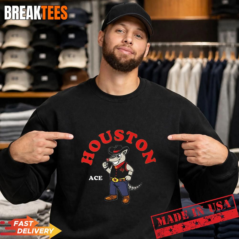 Ace Houston Gamblers Football 2026 Mascot T-Shirt