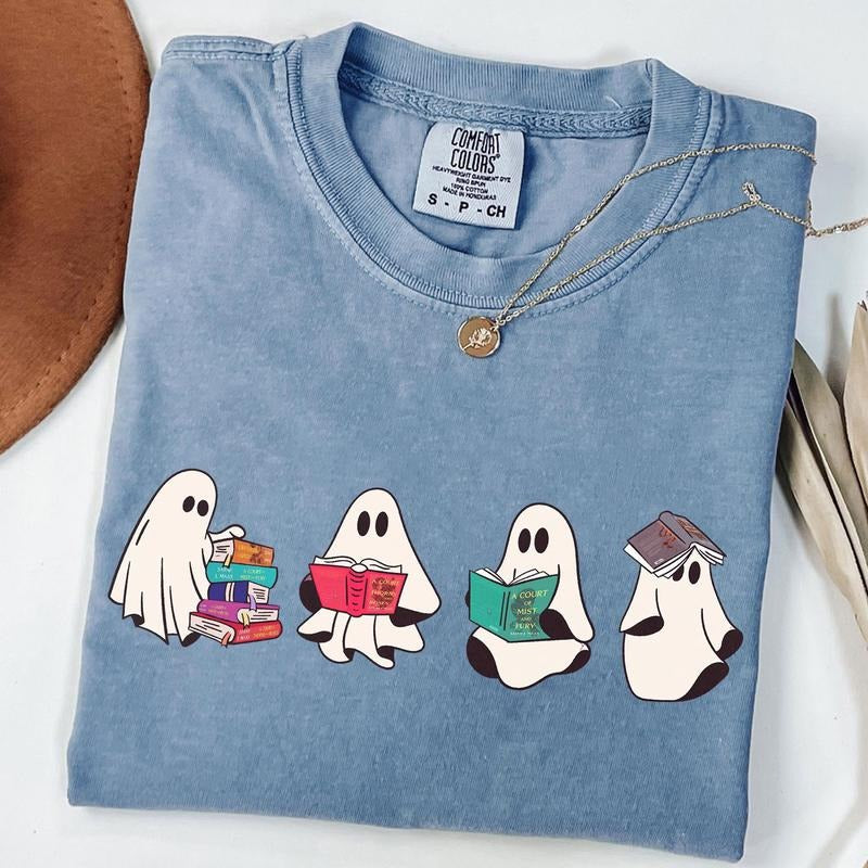 Acotar Ghost Shirt, Acotar tshirt, Bookish Ghost T-shirt, Throne of Glass, SJM Book Reader, SJM tee, Book Ghosts T-shirt...