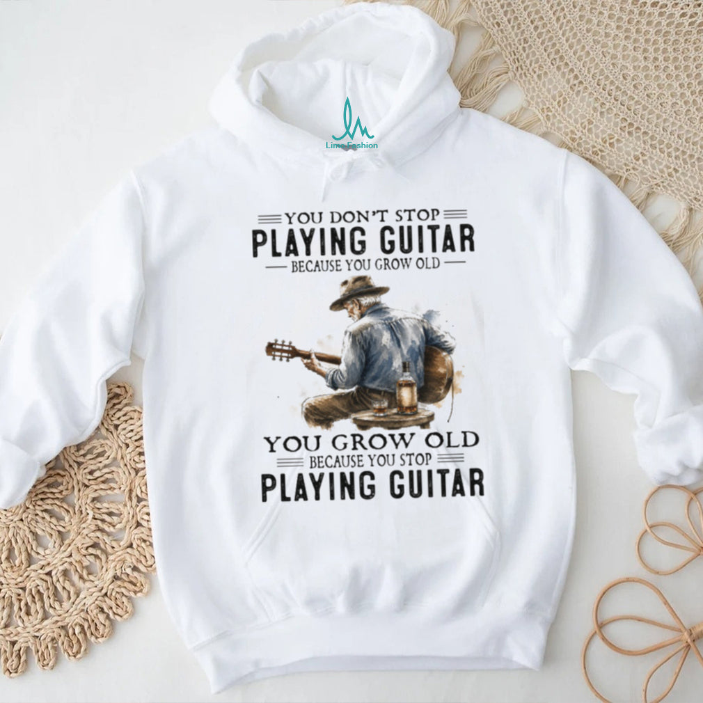 Acoustic Guitar Player Bourbon Whiskey Vintage Country Music Retro Hobby Gift Men Shirt