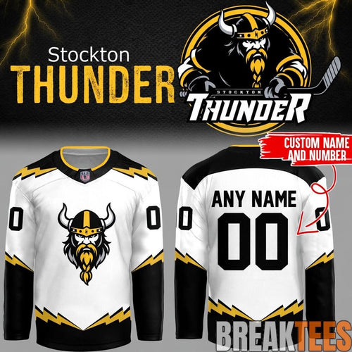 Adirondack Thunder x Stockton Thunder FPHL 2026 Custom Hockey Jersey