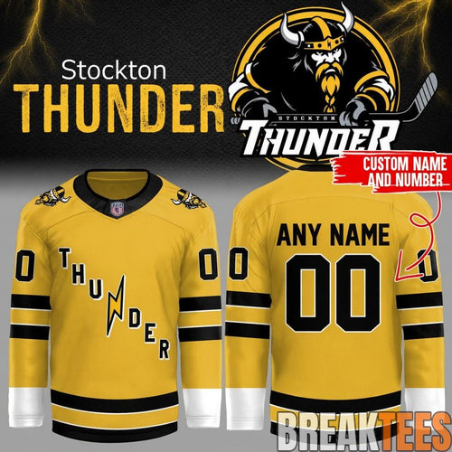 Adirondack Thunder x Stockton Thunder FPHL 2026 Custom Hockey Jersey