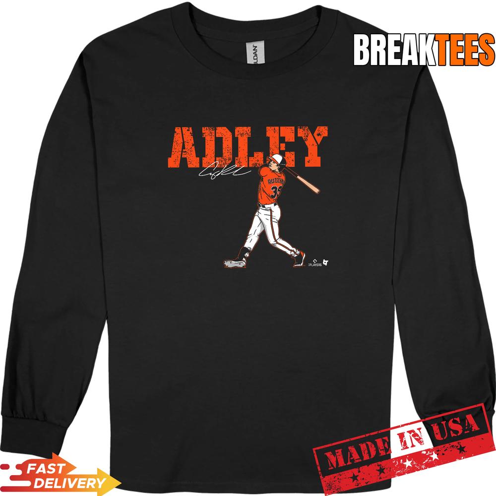 Adley Rutschman Baltimore Baseball Swing Graphic Shirt