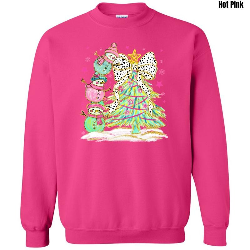 Adorable Snowmen & Tree Sweatshirt 'NLB' T-Shirts, Hoodie | PodTeesHub.com