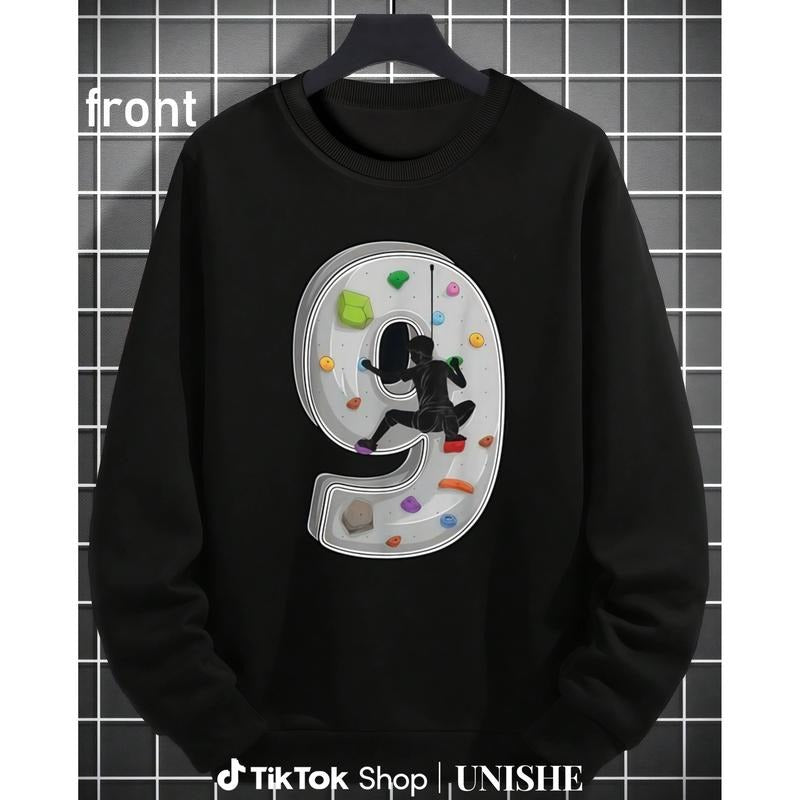 Adventure Rock Climbing Sweatshirt for 9 Year Old Birthday Celebration T-Shirts, Hoodie | PodTeesHub.com