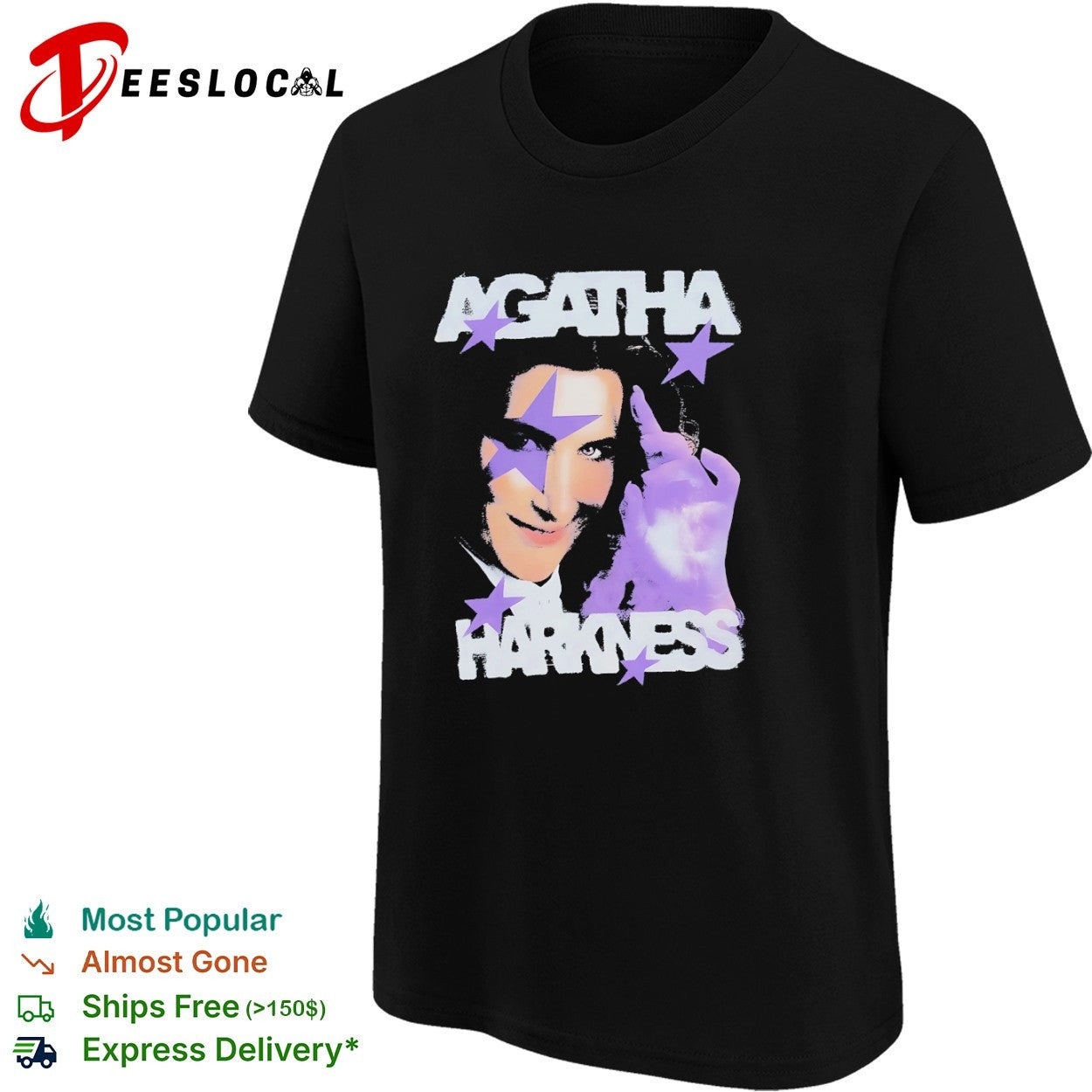 Agatha Harkness purple stars shirt