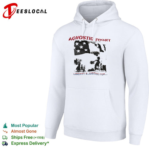 Agnostic Front Liberty and Justice for Flag Military shirt
