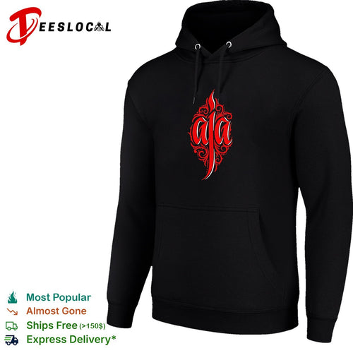 Aja ornate flame calligraphy lettering shirt
