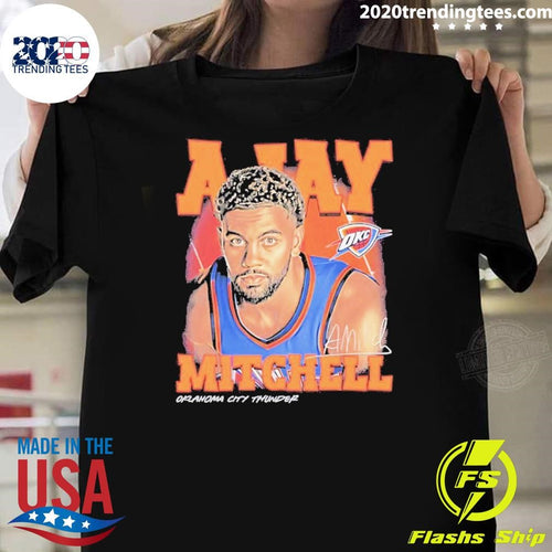 Ajay Mitchell Oklahoma City Thunder Signature Airbrush Shirt