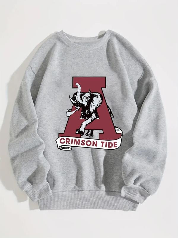 Alabama University Deep Trendy Logo Sweatshirt, College Apparel, Unisex Fashion Gift, Comfortable Fit, Casual Wear...