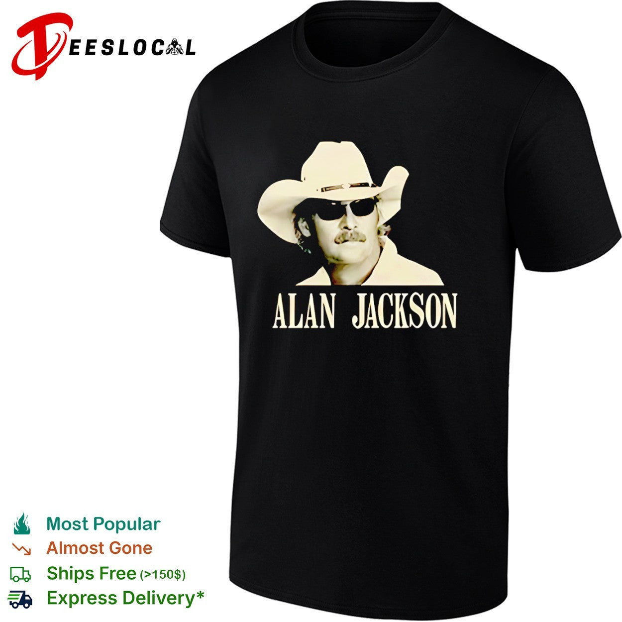 Alan Jackson Country Music Star Portrait Shirt