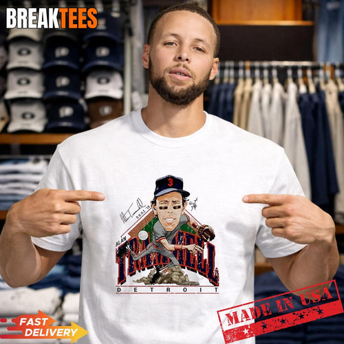Alan Trammell Detroit Tigers MLB Signature Caricature T-Shirt