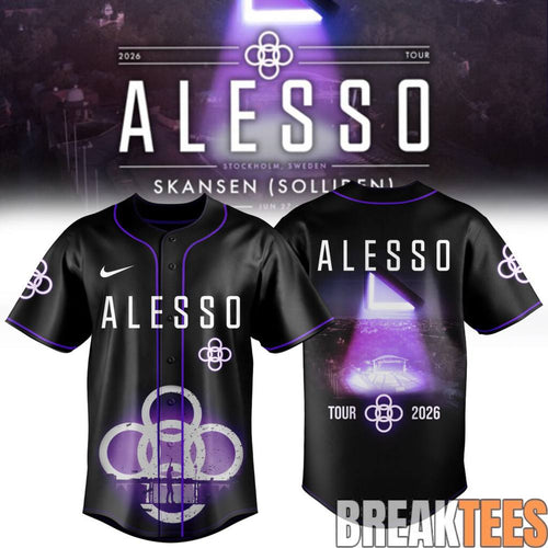 Alesso 2026 Sweden Tour Baseball Jersey