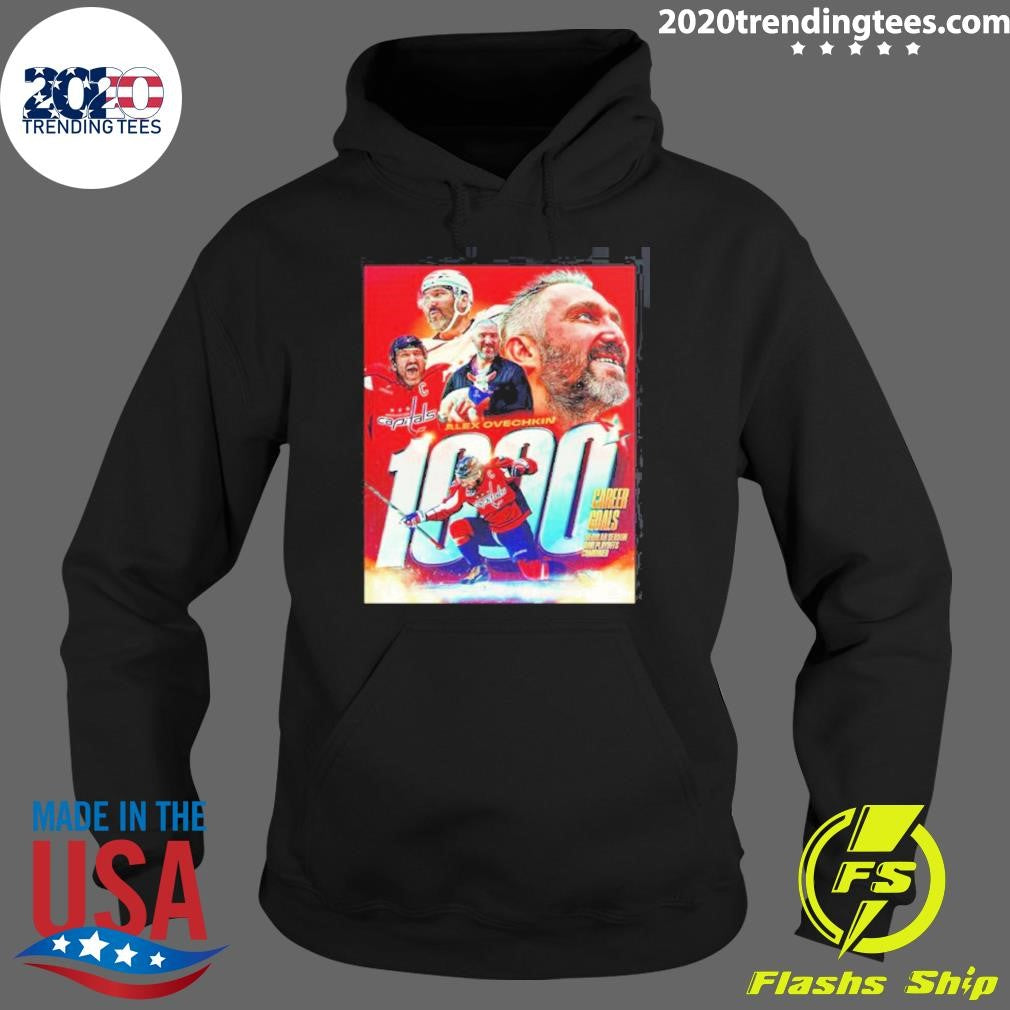 Alex Ovechkin Washington Capitals NHL 1000 Career Goals In Regular Season And Playoffs Combined Shirt