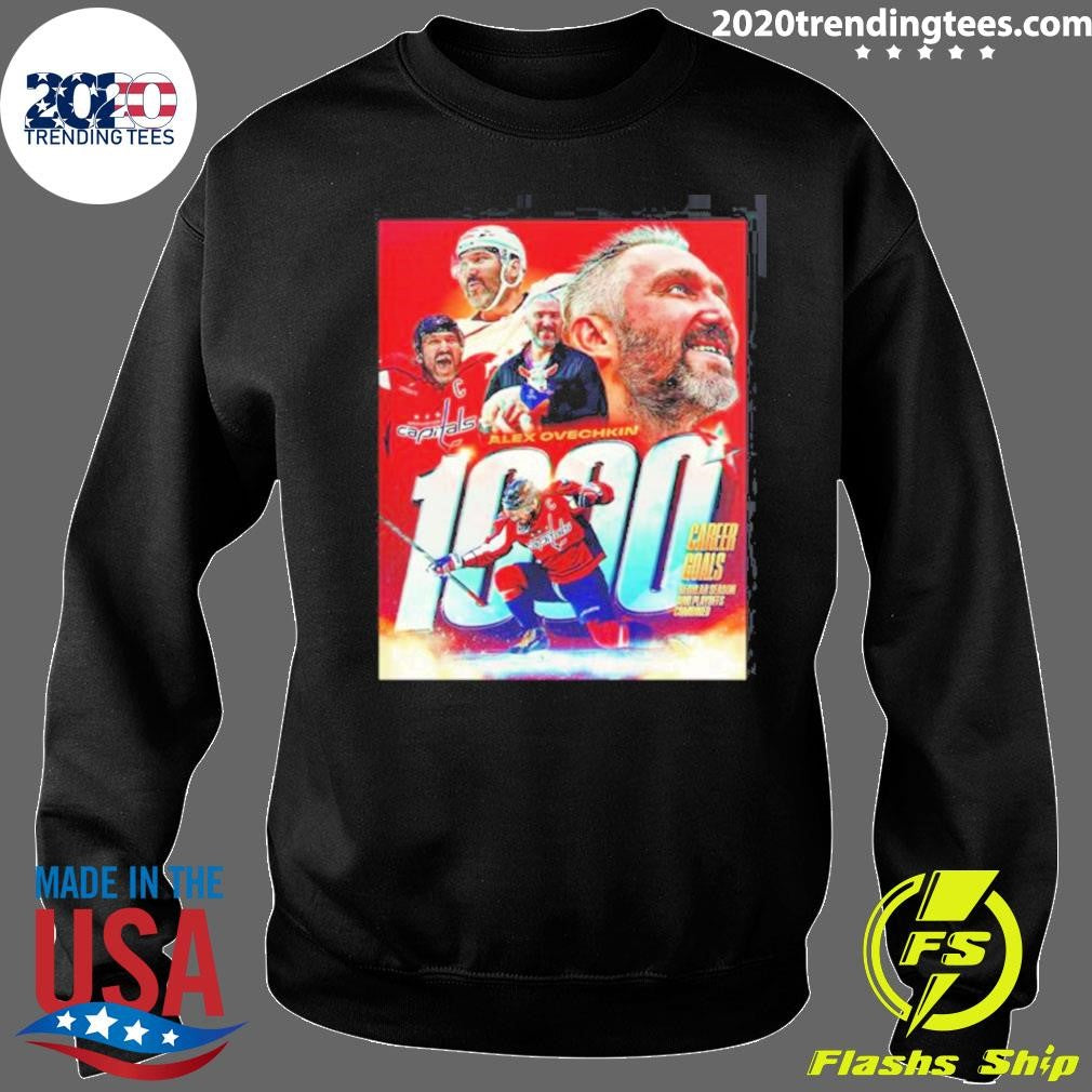 Alex Ovechkin Washington Capitals NHL 1000 Career Goals In Regular Season And Playoffs Combined Shirt