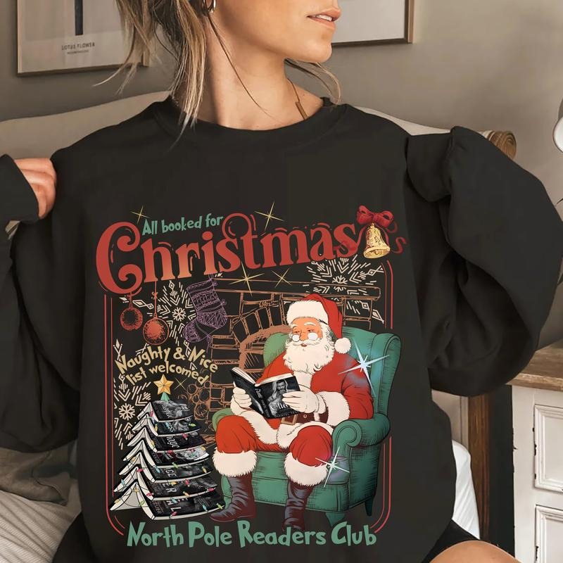 All Booked For Christmas Sweatshirt, The Lord Series T-Shirt, Dark Romance Books Xmas Shirt, Bookish Gift Hoodie