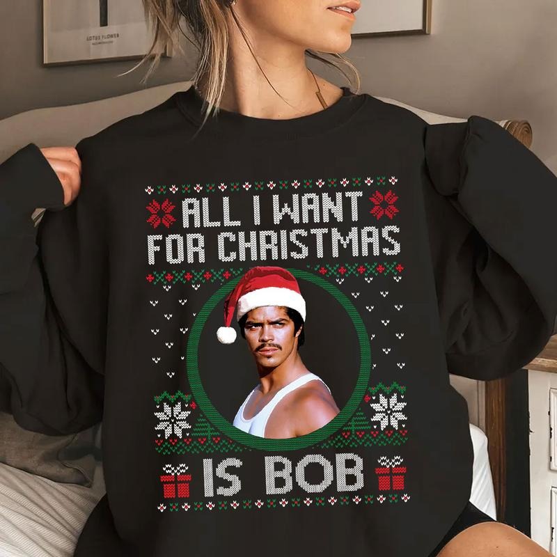 All I Want For Christmas Is Bob Ugly Sweater, Old Mexican Movie Shirt, Labamba Christmas Shirt, Christmas Ugly Sweater...