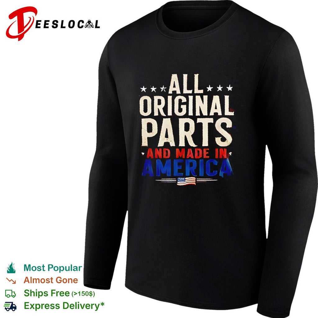 All original parts and made in America USA flag shirt