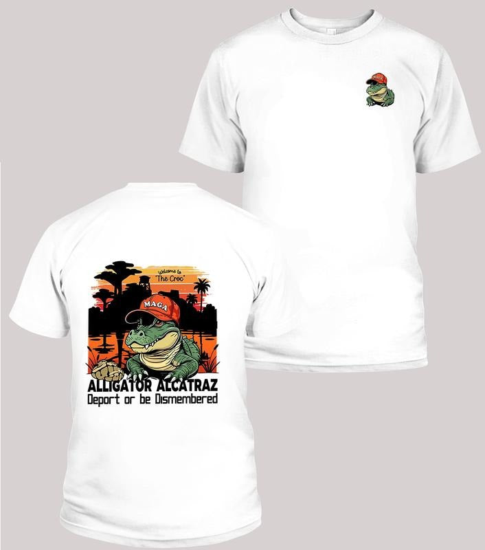 Alligator Alcatraz Shirt, Everglades Florida Parody Tee, Trending Graphic Tee style 02 Hoodie, Sweatshirt | PodTeesHub.com
