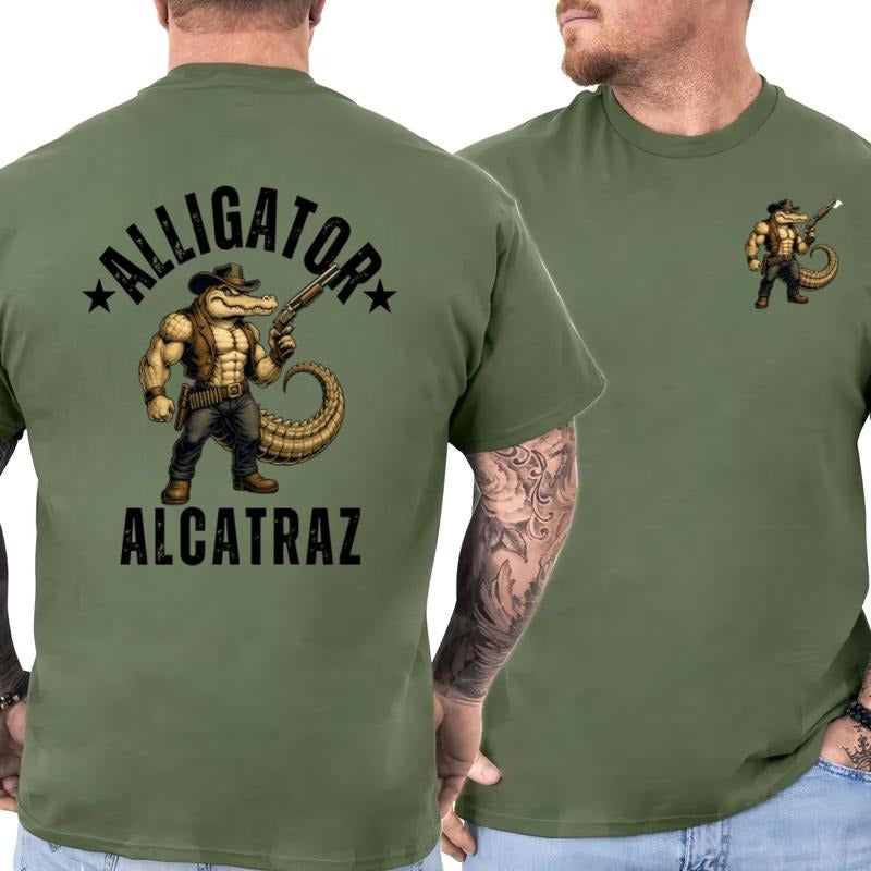 Alligator Alcatraz Shirt, Funny Florida Everglades Parody Tee, Swamp Humor Gift, Unisex Cotton T-Shirt Hoodie, Sweatshirt