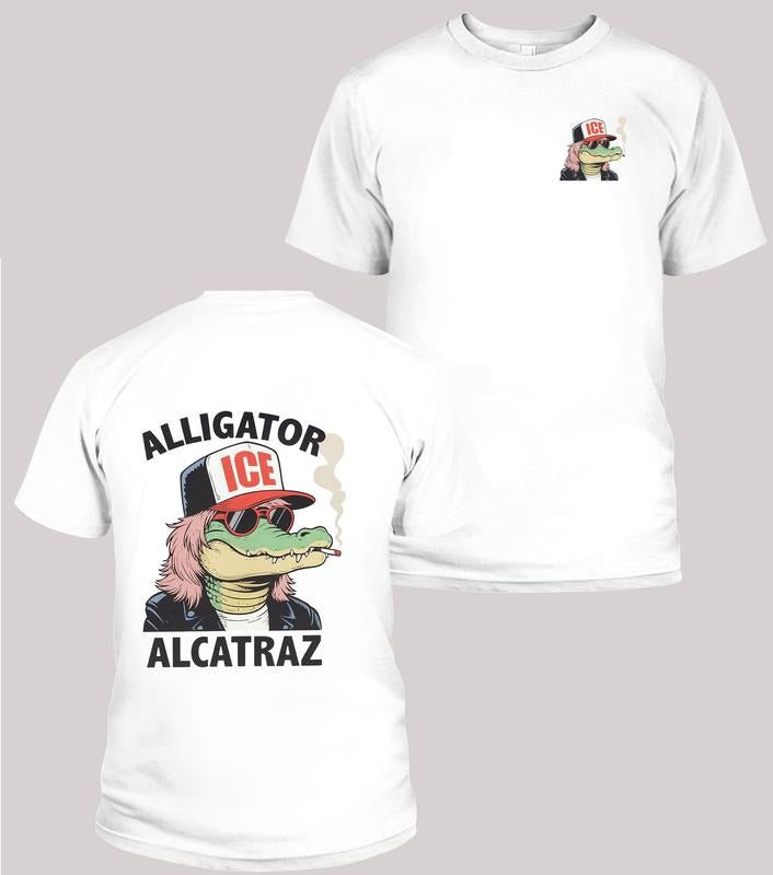 Alligator Alcatraz Shirts, Trump Supporters Shirt, Funny Political Tee, Unisex Tee, Trending Graphic Tee Hoodie, Sweatshirt