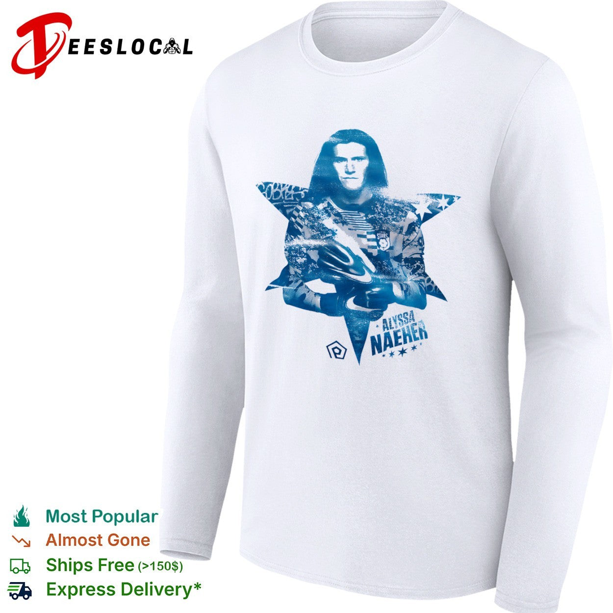 Alyssa Naeher Chicago Red Stars star portrait shirt