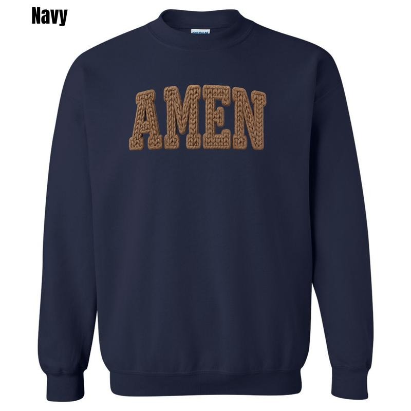 Amen Fake Embroidery Sweatshirt 'CMNLB' T-Shirts, Hoodie | PodTeesHub.com
