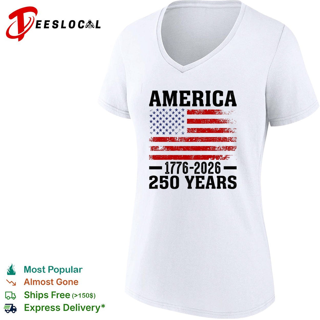 America 1776 2026 250 years flag shirt
