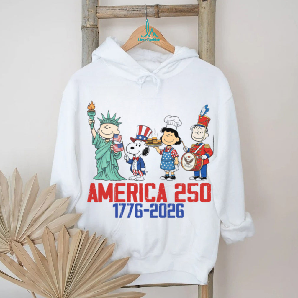 America 250 1776 2026 Peanuts Gang Patriotic Holiday Shirt