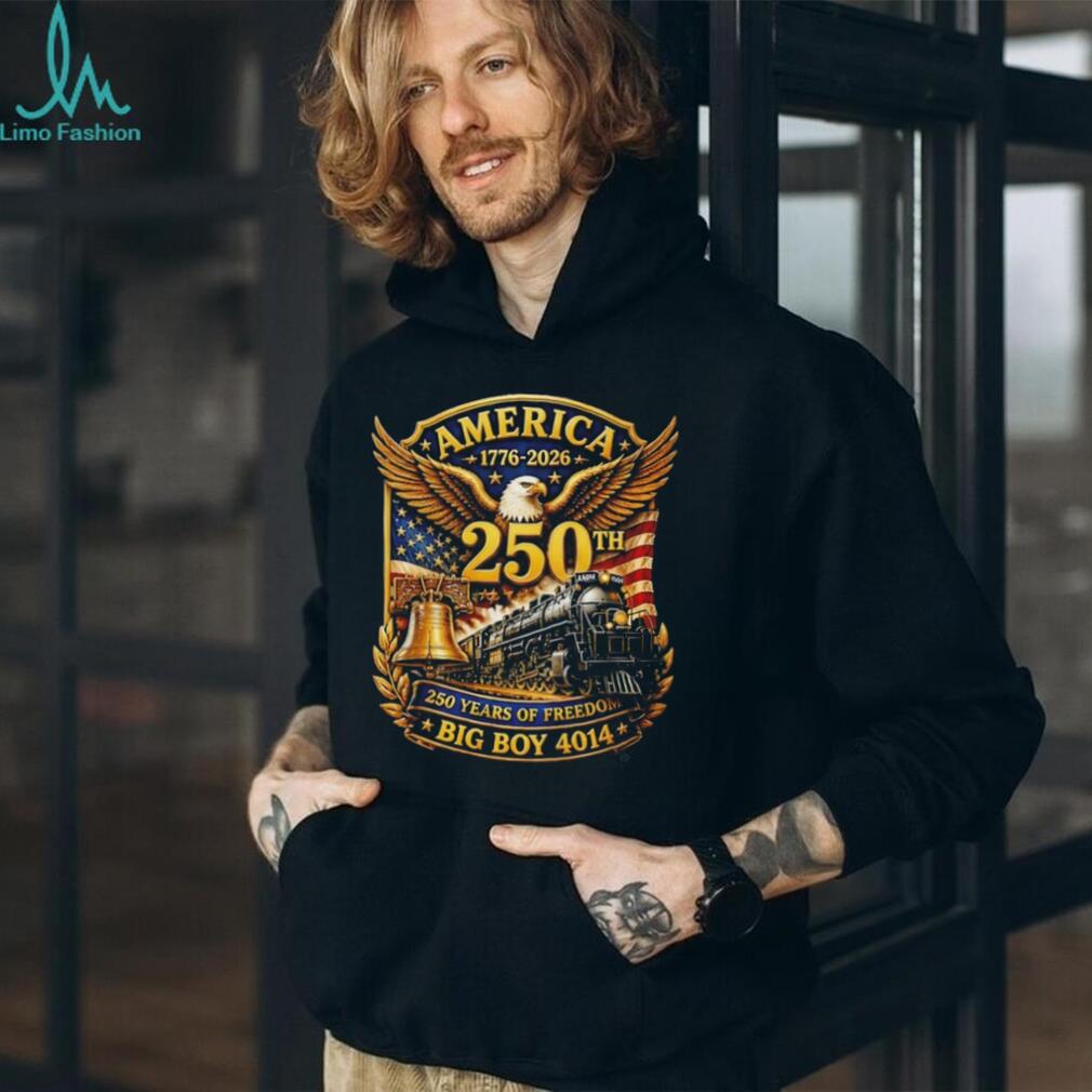 America 250 Years Big Boy 4014 Train Liberty Bell T Shirt