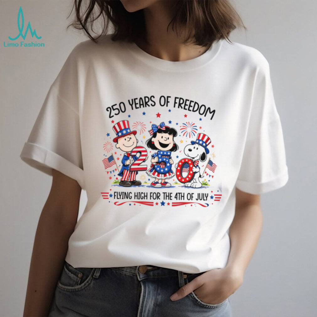 America 250 Years of Freedom Peanuts Gang Patriot Shirt