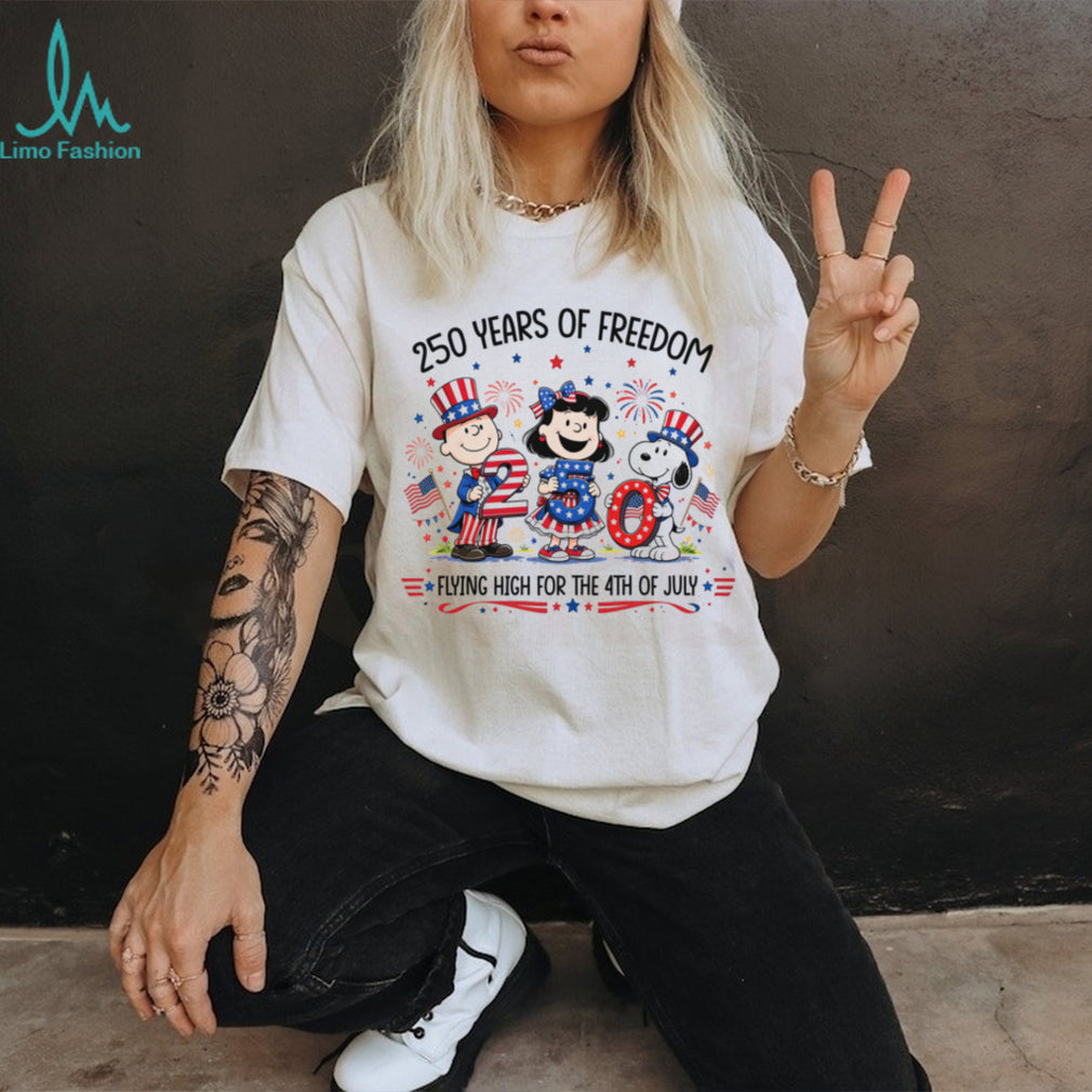 America 250 Years of Freedom Peanuts Gang Patriot Shirt