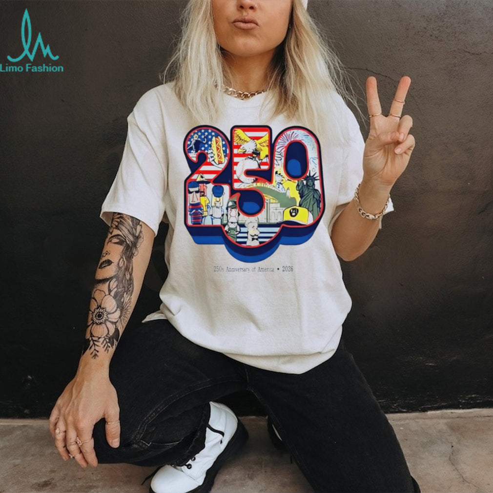America 250th Anniversary 2026 Patriotic Symbols USA T Shirt