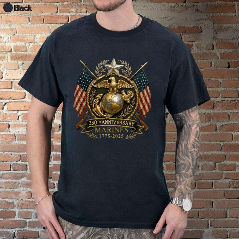 America 250th Anniversary Marine Shirt, Patriotic Military Apparel, Veteran Day Gift, Statue of Liberty Tee Hoodie,...