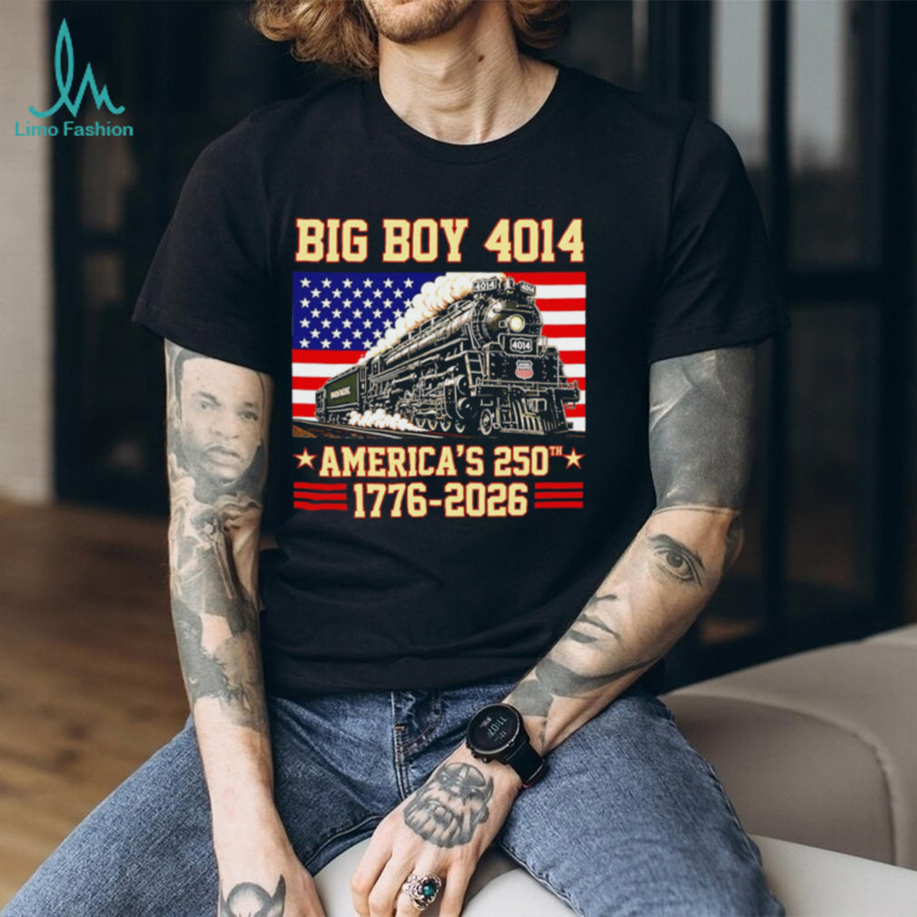 America 250th Big Boy 4014 Train US Flag Shirt