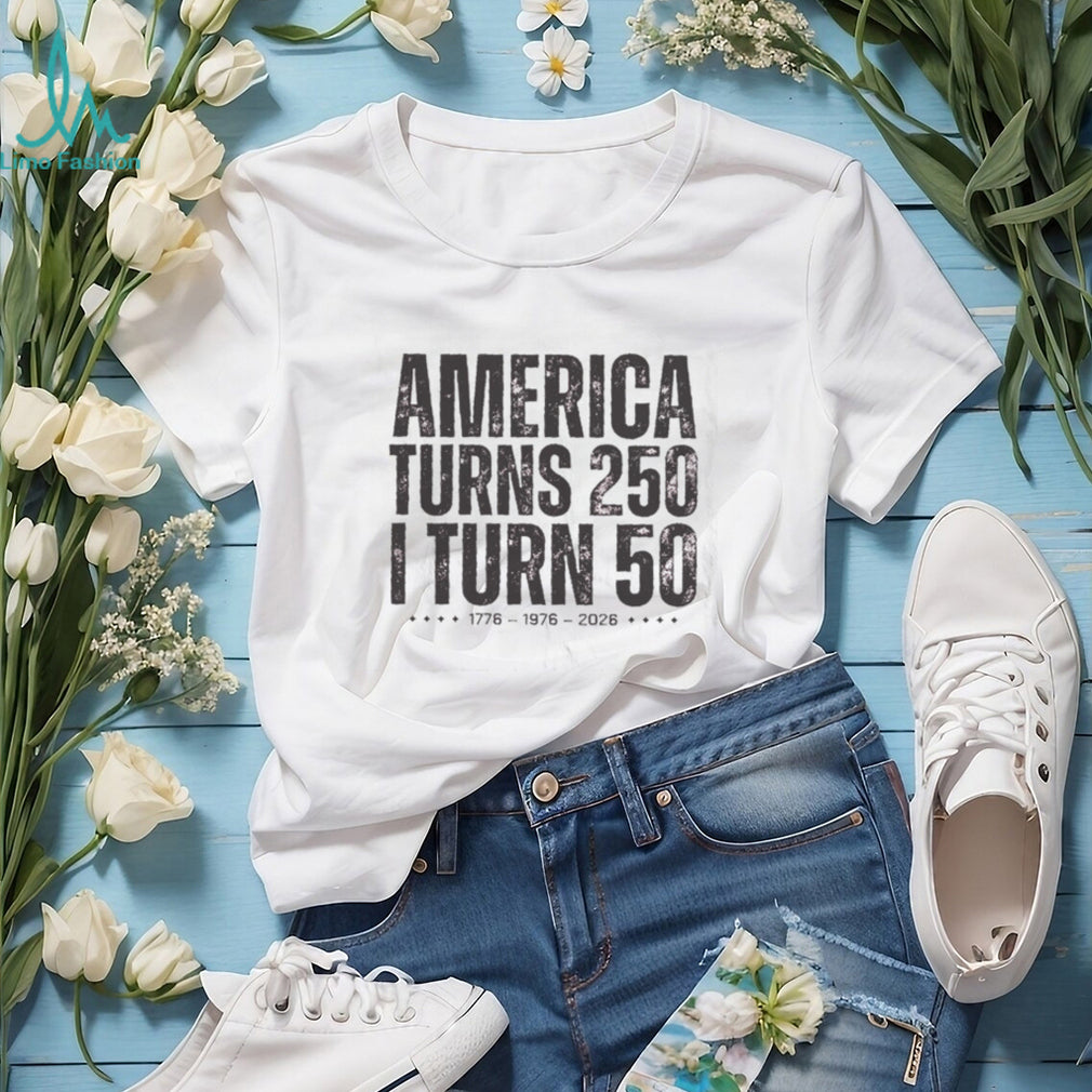 America 250th Birthday 50th Birthday Retro Graphic T Shirt