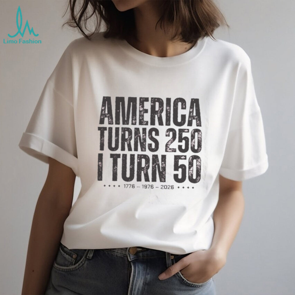 America 250th Birthday 50th Birthday Retro Graphic T Shirt