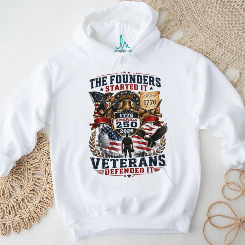 American 250 Years 1776 Veteran Freedom Patriotic Men’s Shirt