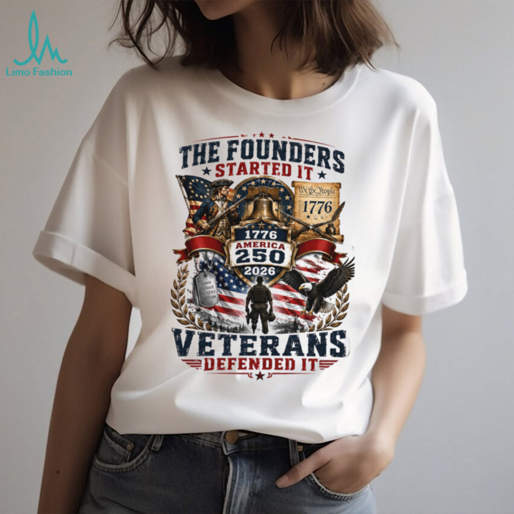 American 250 Years 1776 Veteran Freedom Patriotic Men’s Shirt