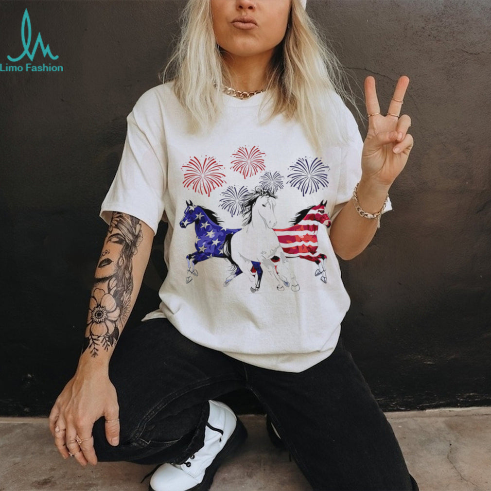 American Horse Patriotism 250th Anniversary Fireworks Shirt
