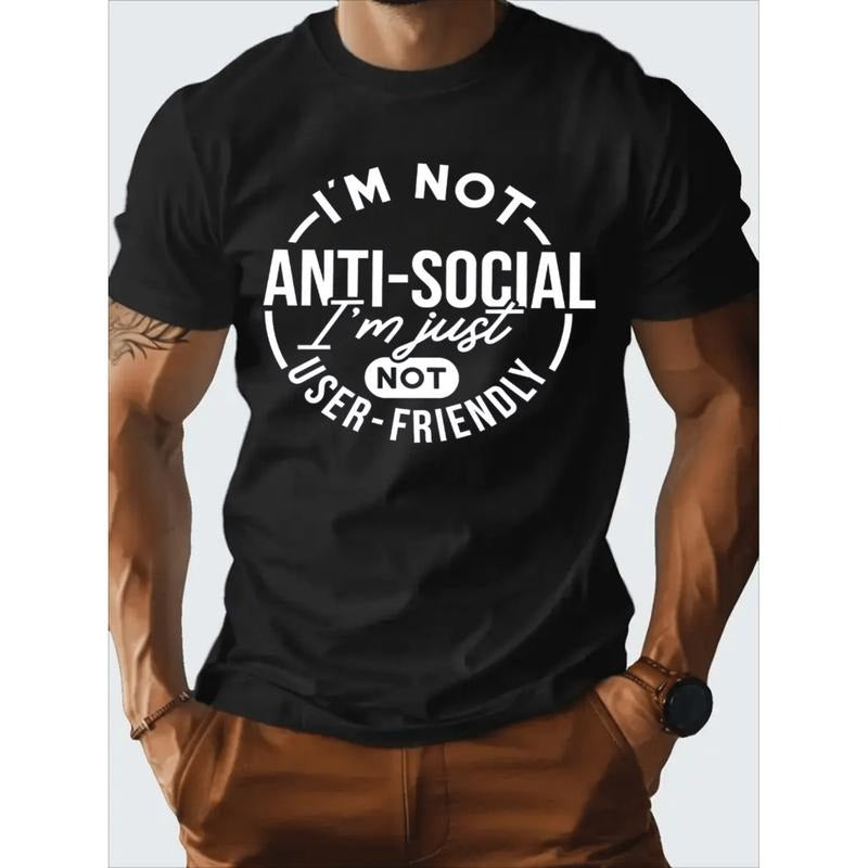 American Independence Day T-shirtFunny Graphic Print Cotton T-Shirt For Men Comfortable Round Neck Short Sleeve Casual...