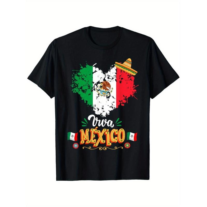 American Independence Day T-shirtMexican Flag T Shirt Outfit Idea 100 Cotton Summer Casual Short Sleeve Tee Crew Neck...