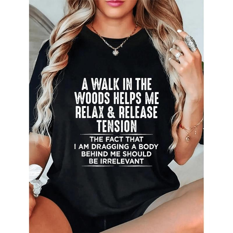 American Independence Day T-shirtRelax Release Graphic T-Shirt Round Neck Short Sleeve Tee For Women And Men In Black...