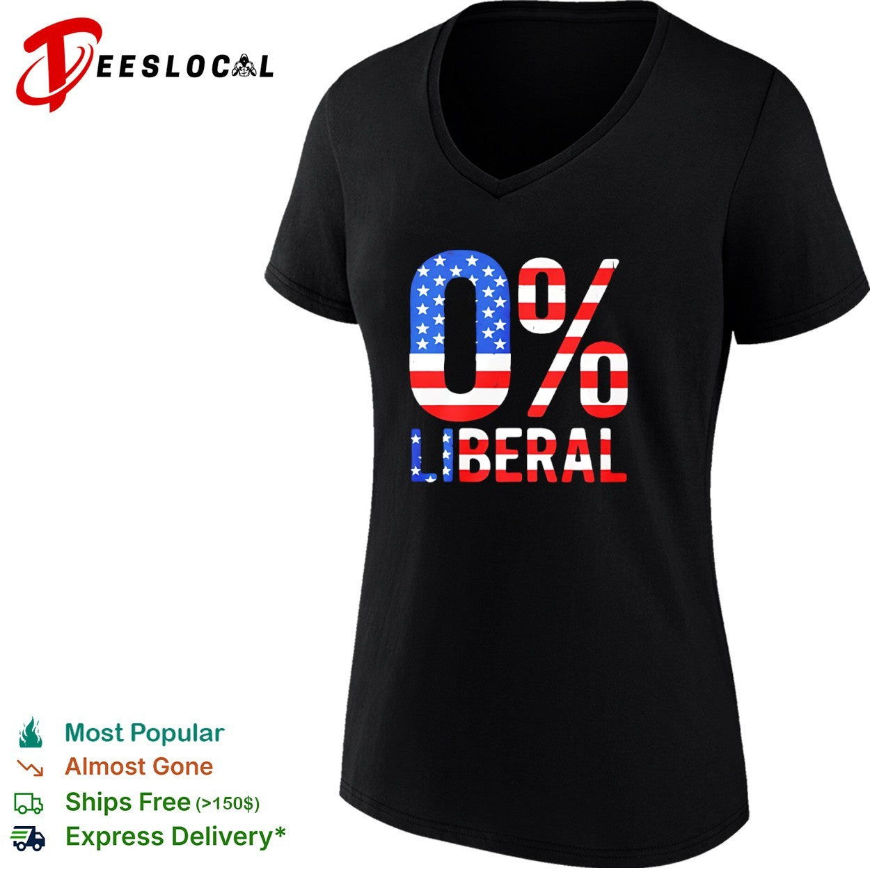 American flag pattern 0 Liberal shirt