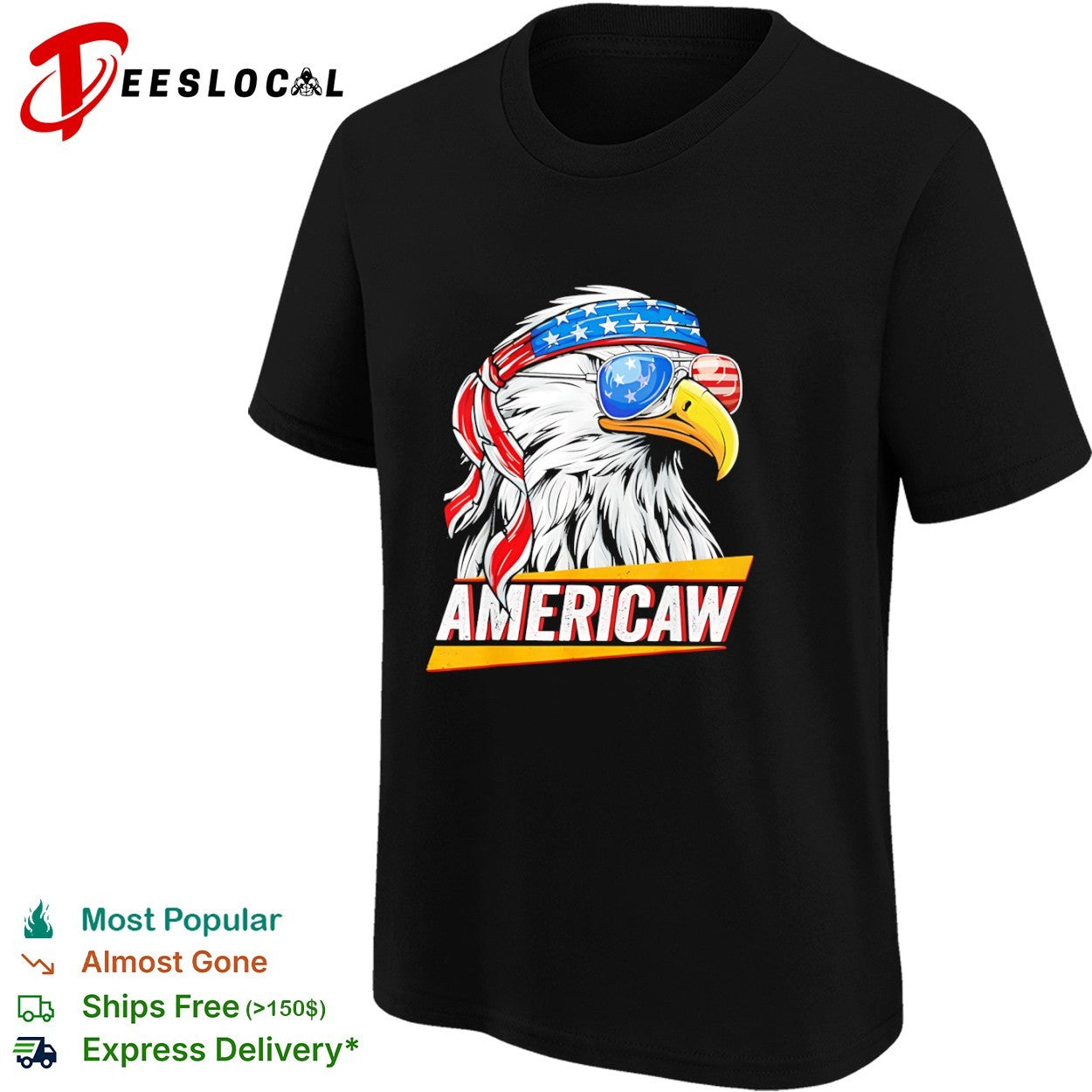 Americaw Bald Eagle USA Flag Patriotic Headband American Independence Day shirt