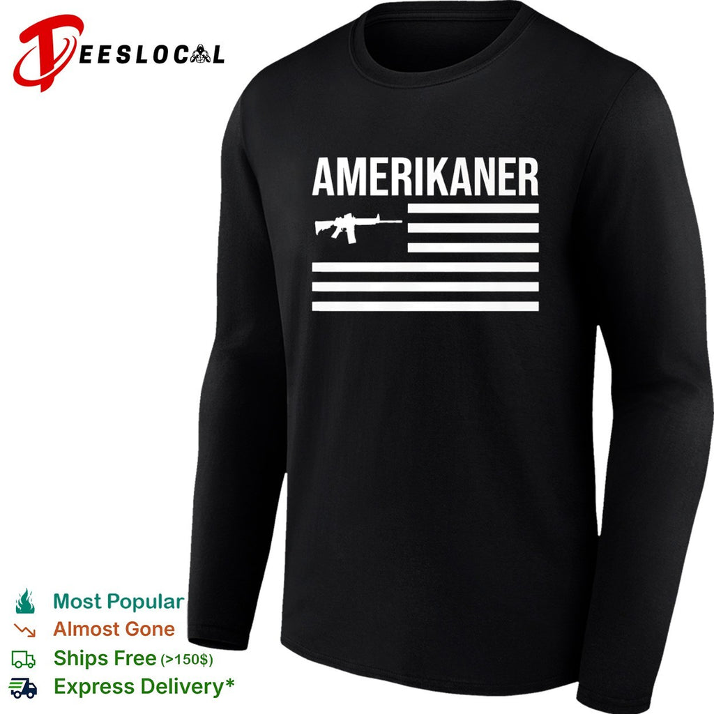 Amerikaner gun USA flag shirt