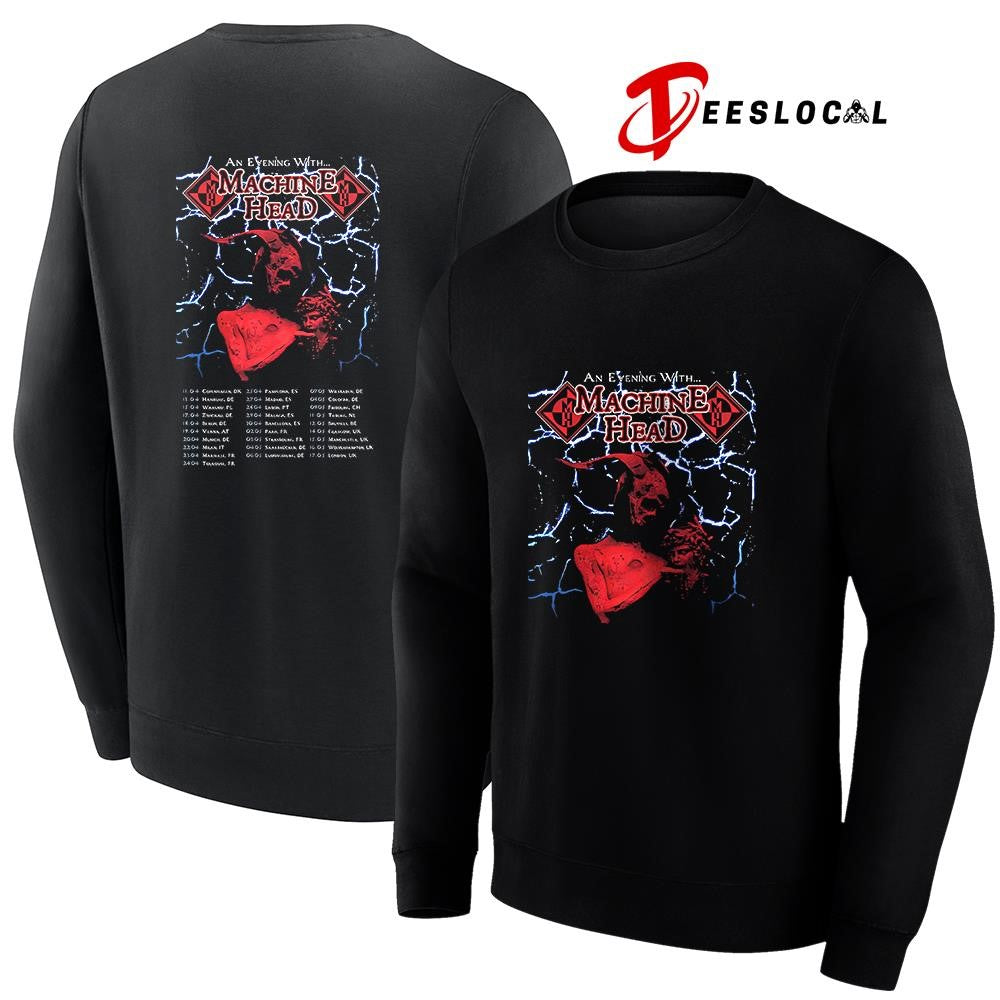 An evening with Machine Head schedule dates graphic shirt