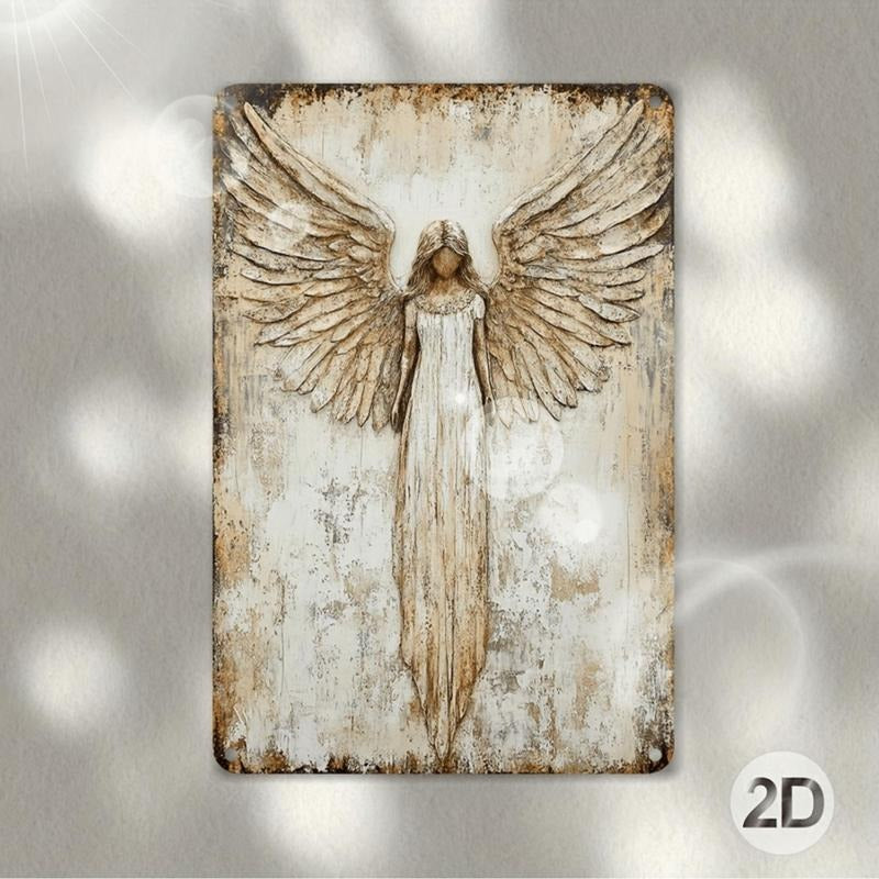 Angel Wings Metal Sign Rustic Wall Decor For Bar Cafe Christmas Easter Birthday Gift T-Shirts, Hoodie, Sweatshirt