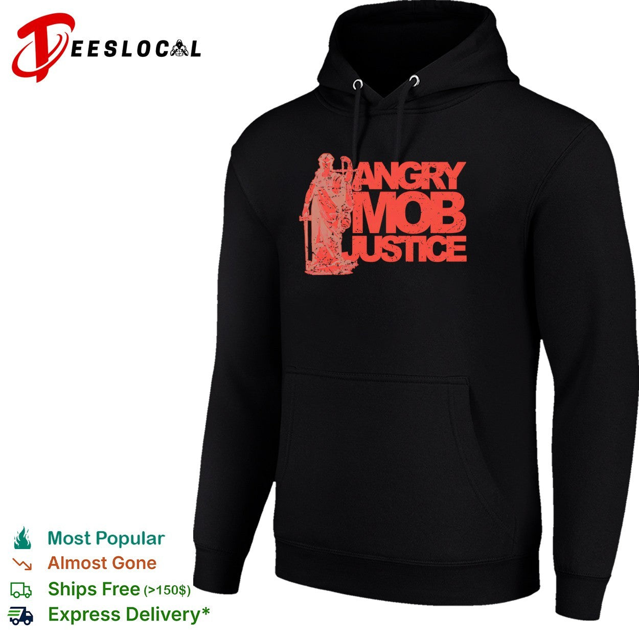 Angry mob justice statue shirt