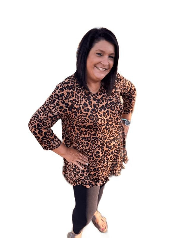 Animal Print Hi-Low Tunic Top T-Shirts, Hoodie, Sweatshirt | PodTeesHub.com